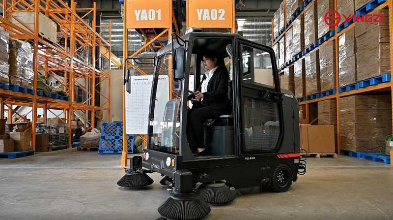 電動清掃車縮短了清掃時間，為公司節省了成本！